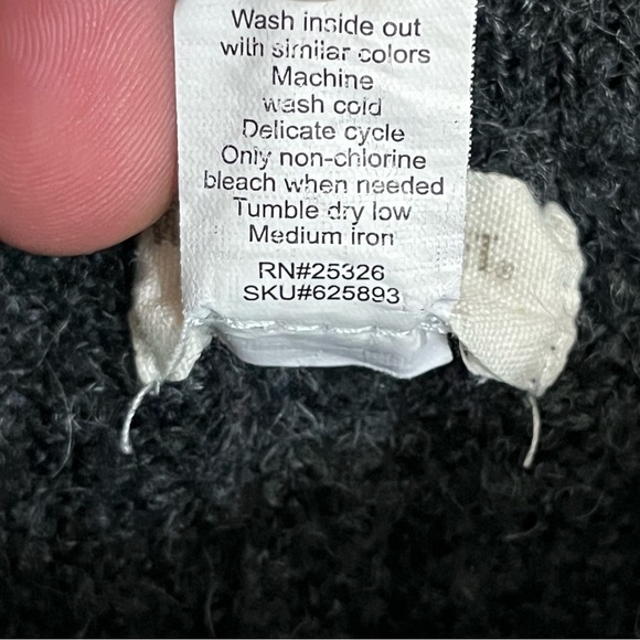 World Market Charcoal Recycled Yarn Knit Lounge Pants Size Small / Med Wide Leg - Picture 10 of 13